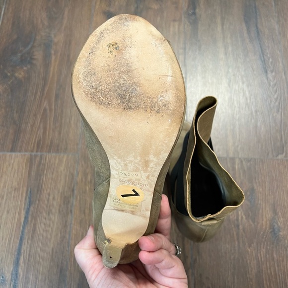 Vero Cuoio open toed heeled bootie SZ 7 - Picture 6 of 7